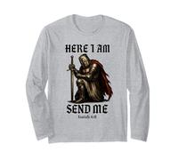 Here I Am Send Me Knights Templar Crusader - Isaiah 6:8 Long Sleeve T-Shirt