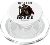 Here I Am Send Me Knights Templar Crusader - Isaiah 6:8 PopSockets PopGrip for MagSafe