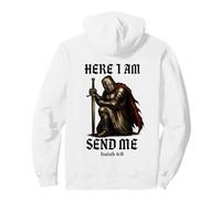 Here I Am Send Me Knights Templar Crusader - Isaiah 6:8 Pullover Hoodie