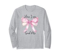Here I Am Send Me Women Here I Am Lord Send Me Isaiah 6:8 Long Sleeve T-Shirt