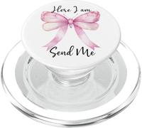 Here I Am Send Me Women Here I Am Lord Send Me Isaiah 6:8 PopSockets PopGrip for MagSafe