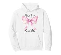 Here I Am Send Me Women Here I Am Lord Send Me Isaiah 6:8 Pullover Hoodie