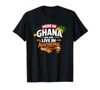 Here in Ghana We Live in Harmony Pride Design T-Shirt