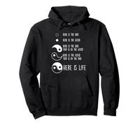 Here is life Goo and Bad Ancient, Zodiac Yin Yang Pullover Hoodie
