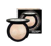Here is the translation into English: RUDE - Baked Highlighter | Radiant Glow | Smooth and Silky Texture | Sophisticated Finish | Long-Lasting | Shimmer Champagne Sparks, 1 g