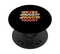 Here Nuggy Nuggy Nuggy Gold Nuggets Mining Humor PopSockets Adhesive PopGrip
