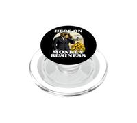 Here on Monkey Business Rich Ape Fancy Suit Bananas And Jet PopSockets PopGrip for MagSafe