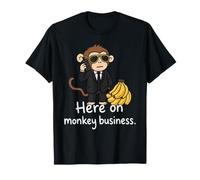 Here on Monkey Business Rich Ape Fancy Suit Bananas and Jet T-Shirt