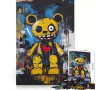 Here Teddy Puzzle for Teenagers 1000 Pieces Creative Play Stress Less Fun Challenge Art Decor (38x52cm)