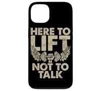 Here To Lift Not To Talk Dumbbell Muscle Lift Weightlifting Case for iPhone 13