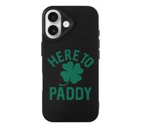 Here To Paddy Shamrock Protective Cover Compatible with iPhone 17/17 Air/17 Pro/17 Pro Max Phone Case TPU Shockproof
