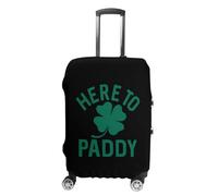 Here to Paddy Shamrock Suitcase Cover Elastic Luggage Covers Protectors Anti-Scratch Travel Essentials
