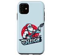 HERE TO SLEIGH Funny Santa Claus Rocker Electric Guitar Meme Case for iPhone 11