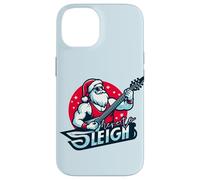 HERE TO SLEIGH Funny Santa Claus Rocker Electric Guitar Meme Case for iPhone 14