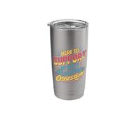 Here to Support My Wife's Running Obsession - Stainless Steel Insulated Tumbler