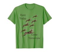 Here Today Gone Tomorrow or was it Hare? T-Shirt, Men, Grass Green, XX-Large