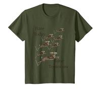 Here Today Gone Tomorrow or was it Hare? T-Shirt, Youth, Olive Green, 4T