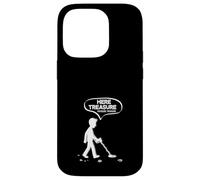Here Treasure Treasure Funny Metal Detecting Joke Case for iPhone 14 Pro