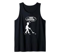 Here Treasure Treasure Funny Metal Detecting Joke Tank Top