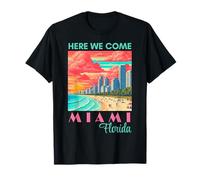 Here We Come Vacation Tropical Summer Miami Beach T-Shirt