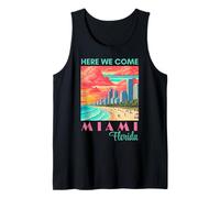 Here We Come Vacation Tropical Summer Miami Beach Tank Top