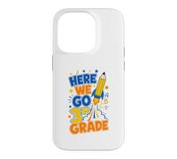 Here We Go 3rd Grade Back To School Rocket Boys Girls Kids Case for iPhone 14 Pro
