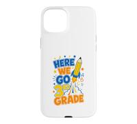 Here We Go 3rd Grade Back To School Rocket Boys Girls Kids Case for iPhone 15 Plus