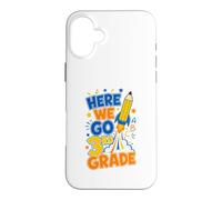 Here We Go 3rd Grade Back To School Rocket Boys Girls Kids Case for iPhone 16 Plus
