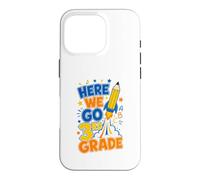 Here We Go 3rd Grade Back To School Rocket Boys Girls Kids Case for iPhone 16 Pro