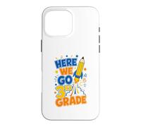 Here We Go 3rd Grade Back To School Rocket Boys Girls Kids Case for iPhone 16 Pro Max