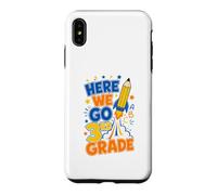 Here We Go 3rd Grade Back To School Rocket Boys Girls Kids Case for iPhone XS Max