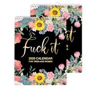 Here We Go Again 2026 Calendar, Novelty Planning Wall Calendar,2026 Note Pads for Home Office,Funny Calendar,Humor Hanging Month Pads,Hanging Pads for Home Office (B-2PC)