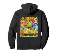 Here We Go Again Funny Back to School Summerween Monster Pullover Hoodie