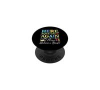 Here We Go Again I Mean Welcome Back Teacher Back To School PopSockets Adhesive PopGrip