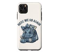 Here We Go Again Teacher Kawaii Patchwork Backpack Case for iPhone 11 Pro Max