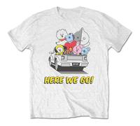 Here We Go Cotton T-Shirt BT21 White M