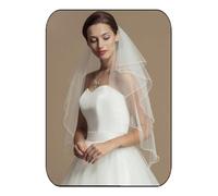 HEREAD 2 Tier Bridal Veil Wedding Veils with Comb for Brides