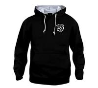 Hereford 1960s Retro Football Hoodie Embroidered Logo Black
