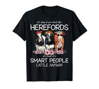 Hereford Cattle Cow Herd Livestock Hereford Breeder Farmer T-Shirt