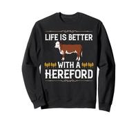 Hereford Cow Cattle Bull Beef Farm Sweatshirt