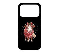 Hereford Cow Cattle Farmer Snowman Wrapping Paper Present Case for iPhone 17 Pro