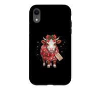 Hereford Cow Cattle Farmer Snowman Wrapping Paper Present Case for iPhone XR