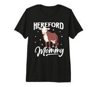 Hereford Mommy - Hereford Cattle Premium T-Shirt