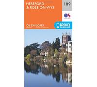 Explorer 189 Hereford & Ross-on-Wye Map With Digital Version, Orange One Size