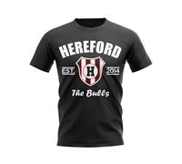Hereford Women's Womens Established Football T-Shirt in Black | Size: Medium Hereford Black M