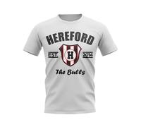 Hereford Women's Womens Established Football T-Shirt in White | Size: Medium Hereford White M
