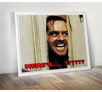 Here's Johnny The Shining CUSTOM TEXT Jack Nicholson : Huge Classic Photo Poster : 30"x24" -v3