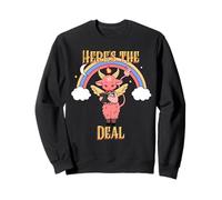 Here's The Deal (Funny Cute Little Devil Graphic) Sweatshirt