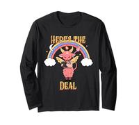 Here's The Deal (Funny Statement & Cute Devil Graphic) Long Sleeve T-Shirt