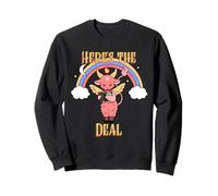 Here's The Deal (Funny Statement & Cute Devil Graphic) Sweatshirt